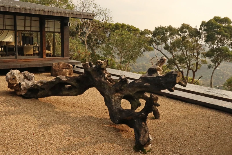 位於二樓的茶室中庭空間。 位於二樓的茶室中庭空間。