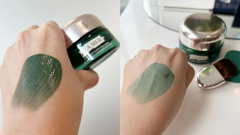 海洋拉娜深海極效淨膚面膜質地示意。 海洋拉娜深海極效淨膚面膜質地示意。