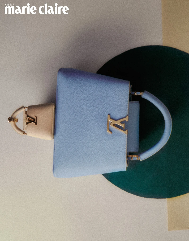 糖果藍 Capucines BB,Louis Vuitton。 糖果藍 Capucines BB,Louis Vuitton。