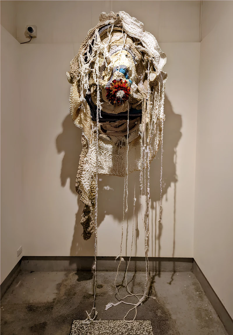 Ever Harvest Art Gallery 日升月鴻畫廊 Aluaiy Kaumakan, “Breeding”, 2018, Mixed fibre, 70x70x30 cm. Image courtesy of the artist and Ever Harvest Art Gallery.