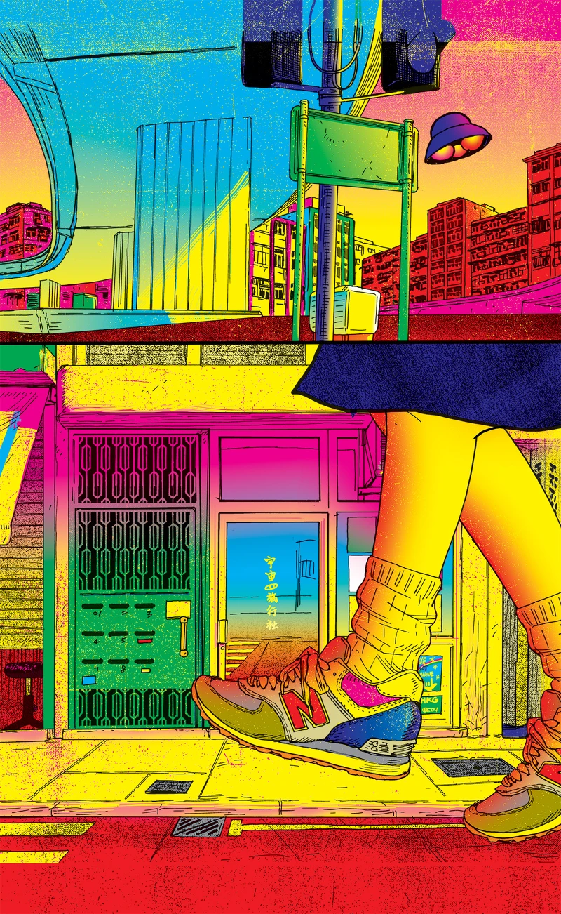 gdm 爍樂 Kongkee, “Sham Shui Po”, 2023, Lenticular, Lightbox, Edition of 3 plus 2 AP, Lightbox size: 188.5x117.5x12 cm. Image courtesy of gdm.