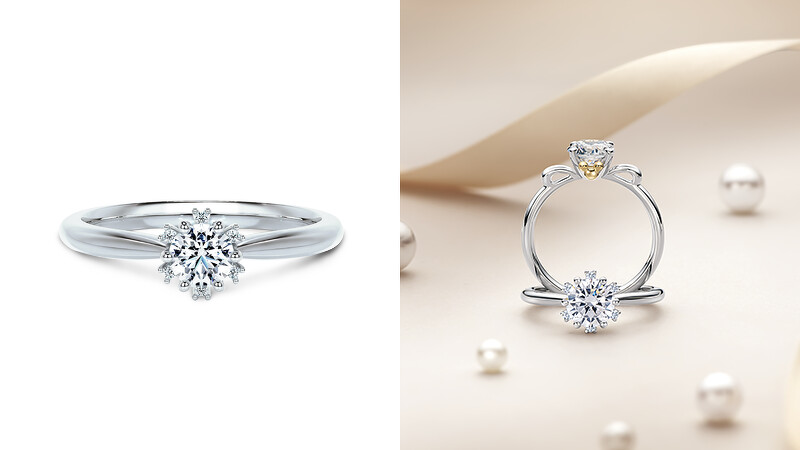 推薦款：迪士尼經典米奇系列求婚鑽戒(RSDM_03)18K NT$29,600，主鑽價格另計。