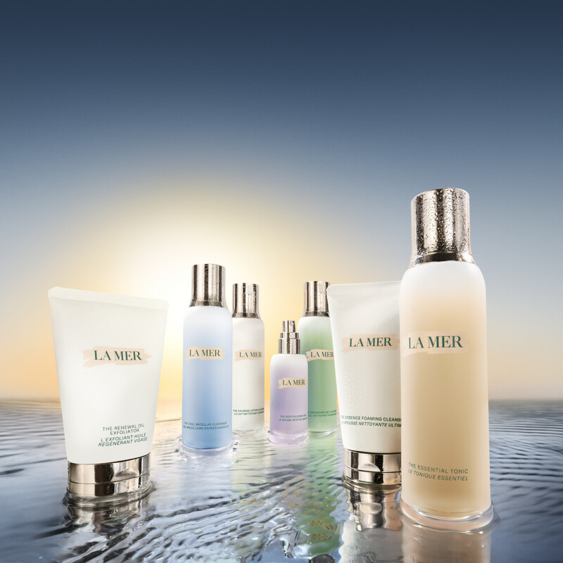 La Mer海洋拉娜全新深海極效淨膚系列形象圖。