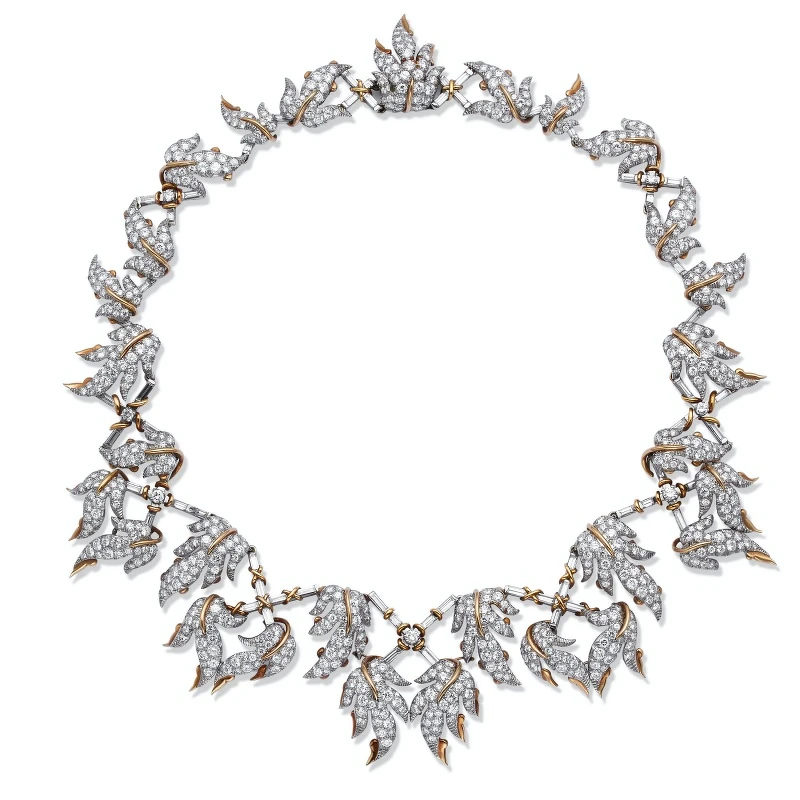 Jean Schlumberger by Tiffany 藤蔓與葉子造型項鍊,1956年 Jean Schlumberger by Tiffany 藤蔓與葉子造型項鍊,1956年