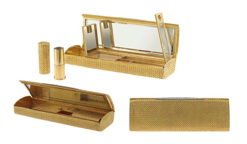 Heritage典藏系列 Minaudière百寶匣(鉑金、黃K金、鑽石)。 Heritage典藏系列 Minaudière百寶匣(鉑金、黃K金、鑽石)。