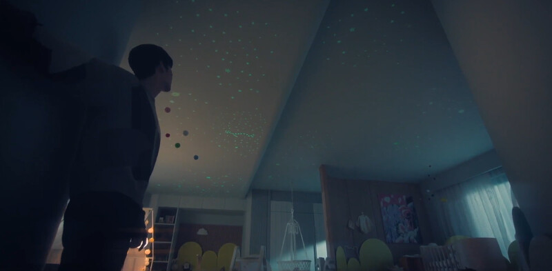 白賢祐想起，曾為即將出世的孩子裝飾嬰兒房