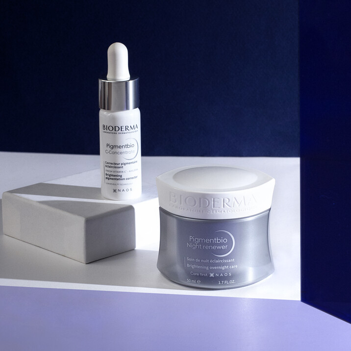 貝膚黛瑪Pigmentbio超級C酸系列包含12%超級C酸激光煥膚精華與乳霜。