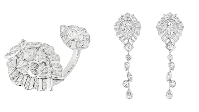LION SOLAIRE DE CHANEL TOI & MOI RING 指間戒、LION SOLAIRE DE CHANEL 耳環 LION SOLAIRE DE CHANEL TOI & MOI RING 指間戒、LION SOLAIRE DE CHANEL 耳環