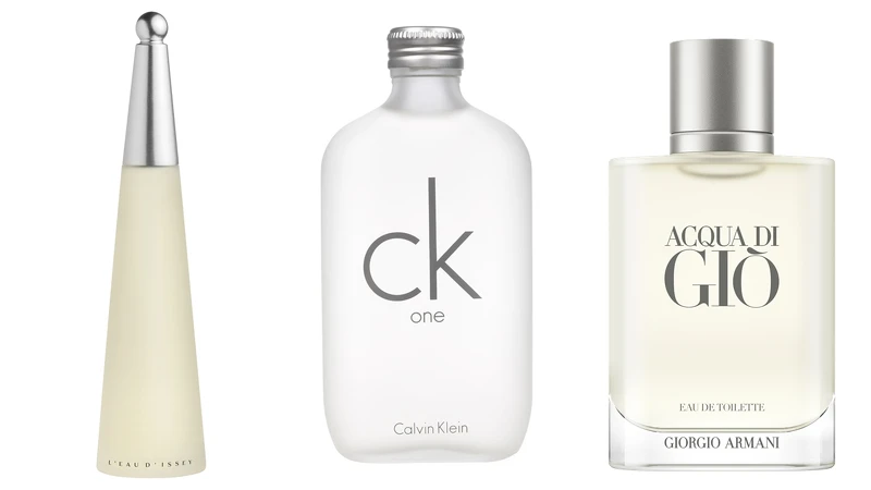 1992年上市 Issey Miyake 一生之水;1994年上市CK ONE;1996年上市Giorgio Armani 寄情水男性淡香水 1992年上市 Issey Miyake 一生之水;1994年上市CK ONE;1996年上市Giorgio Armani 寄情水男性淡香水