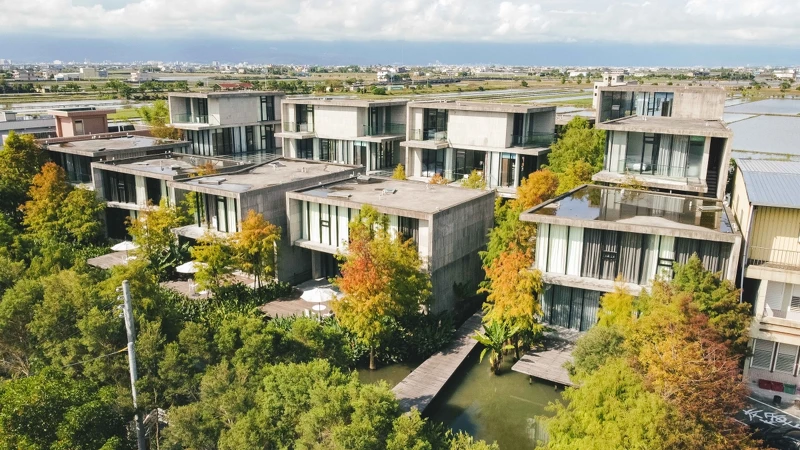 位於宜蘭的「二十輪 Villa 宜蘭館」就開闢了一處綠意秘境。 位於宜蘭的「二十輪 Villa 宜蘭館」就開闢了一處綠意秘境。