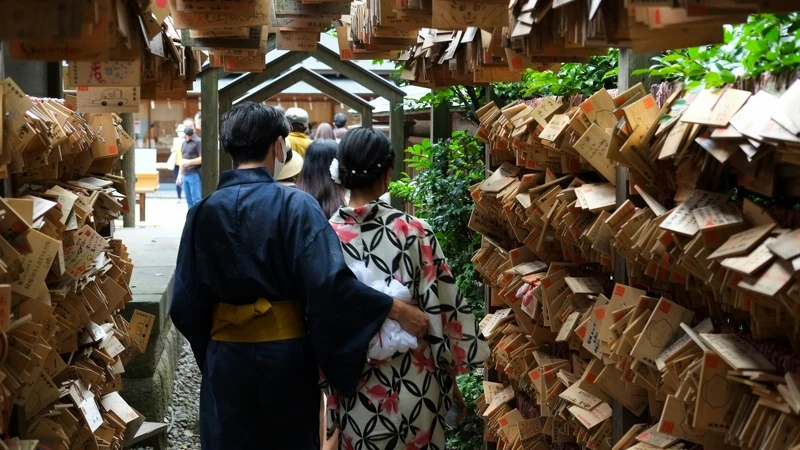 川越冰川神社。 川越冰川神社。
