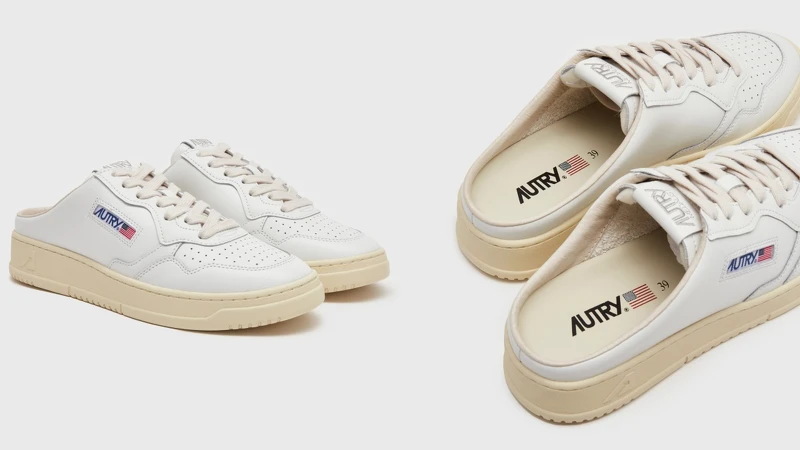 AUTRY純白色Mule穆勒鞋 NT.6,080