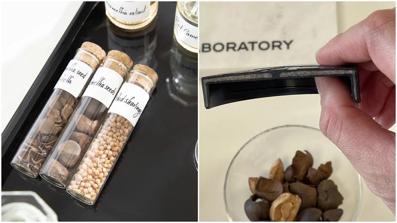 瓶蓋含 90% 生物基材料,取自再生來源、FSC™5 驗證木屑(造紙的副產品)以及山茶花種子外殼。 瓶蓋含 90% 生物基材料,取自再生來源、FSC™5 驗證木屑(造紙的副產品)以及山茶花種子外殼。