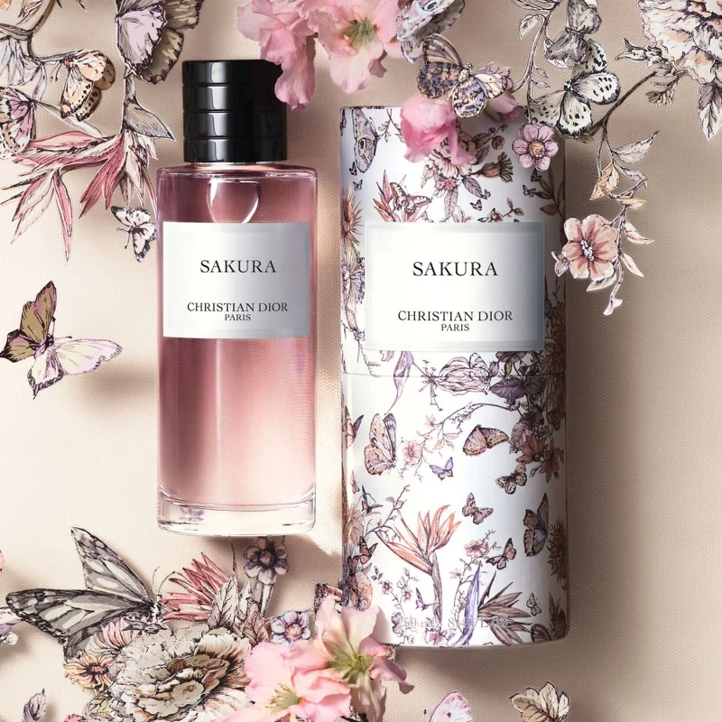 Dior迪奧香氛世家系列粉紅櫻花香氛花園蝶舞限量版125ml，NT10,900、250ml NT16,100(僅於實體櫃台販售)