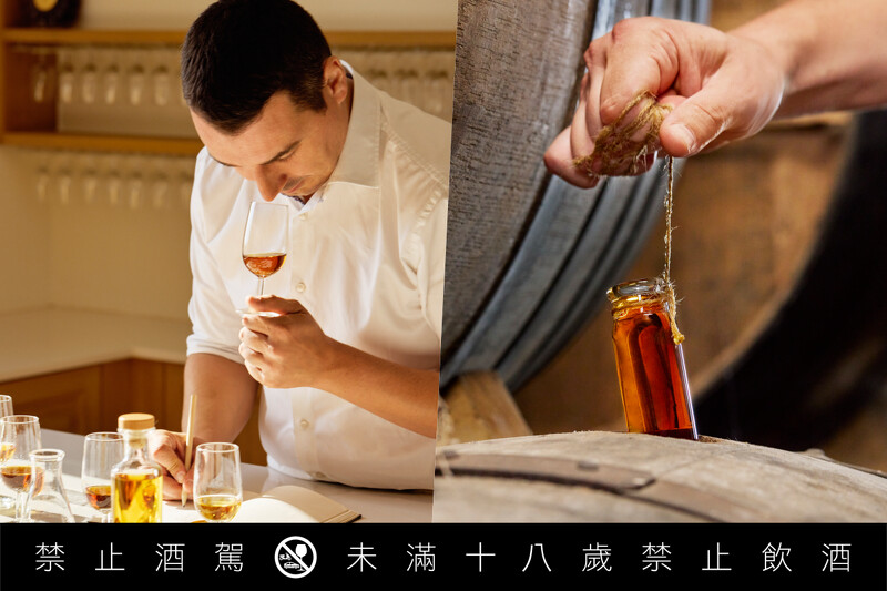 由人頭馬首席酒窖大師巴蒂斯特・盧瓦索親手調和。 由人頭馬首席酒窖大師巴蒂斯特・盧瓦索親手調和。