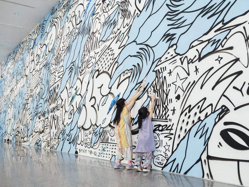 REACH〈CITY MAP〉。 攝影／透島影業；圖片提供／桃園市立美術館。