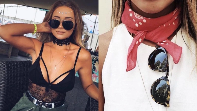 戶外音樂節的造型穿搭,墨鏡、圍巾是必備單品,不僅實用,還可以輕鬆的成為加分造型配件。 戶外音樂節的造型穿搭,墨鏡、圍巾是必備單品,不僅實用,還可以輕鬆的成為加分造型配件。