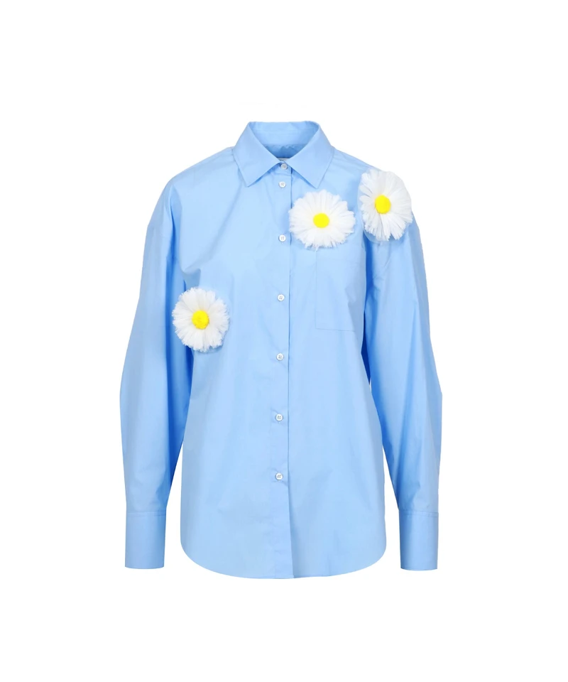 MSGM 立體雛菊貼花襯衫，NT15,800。