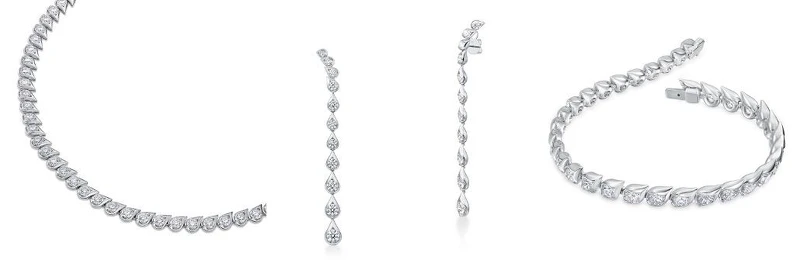 LU Droplet 白K金鑽石項鍊 鑽石總重約17.00ct、LU Droplet 白K金鑽石耳環 鑽石總重約6.50ct、LU Droplet 白K金鑽石手鍊 鑽石總重約7.00ct。 LU Droplet 白K金鑽石項鍊 鑽石總重約17.00ct、LU Droplet 白K金鑽石耳環 鑽石總重約6.50ct、LU Droplet 白K金鑽石手鍊 鑽石總重約7.00ct。