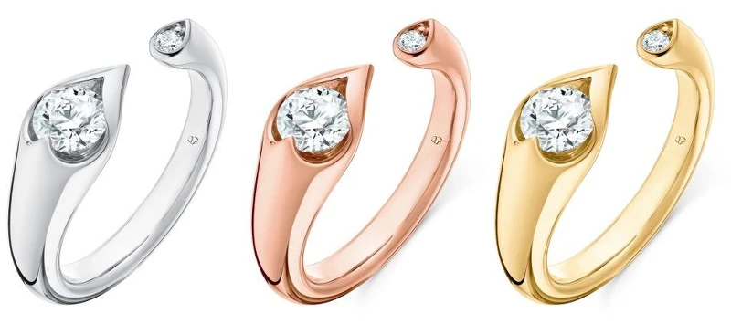 LU Droplet Open 白K金鑽石戒指 主鑽約0.50ct,LU Droplet Open 玫瑰金鑽石戒指 主鑽約0.50ct、LU Droplet Open 黃K金鑽石戒指 主鑽約0.50ct。 LU Droplet Open 白K金鑽石戒指 主鑽約0.50ct,LU Droplet Open 玫瑰金鑽石戒指 主鑽約0.50ct、LU Droplet Open 黃K金鑽石戒指 主鑽約0.50ct。