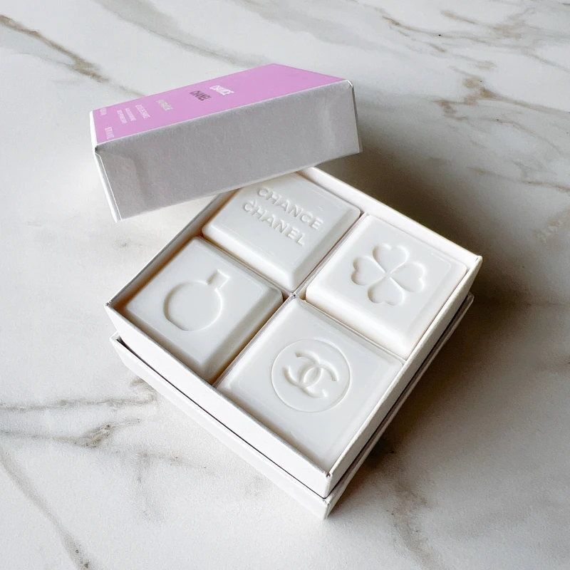 香奈兒CHANCE幸運之骰香氛皂4*40g,NT3,250 香奈兒CHANCE幸運之骰香氛皂4*40g,NT3,250