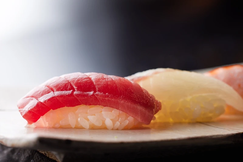 「握壽司」。 「握壽司」。