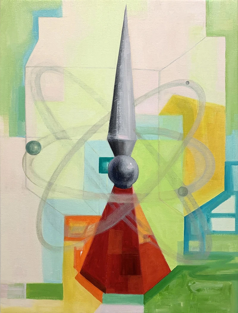 Red Empress, 2021. Oil on canvas, 81.28 x 60.96 cm。 Red Empress, 2021. Oil on canvas, 81.28 x 60.96 cm。