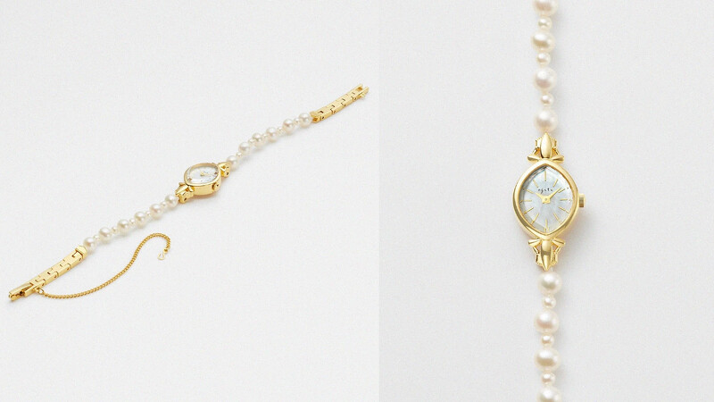 agete淡水珍珠腕錶 NT30,700。 agete淡水珍珠腕錶 NT30,700。