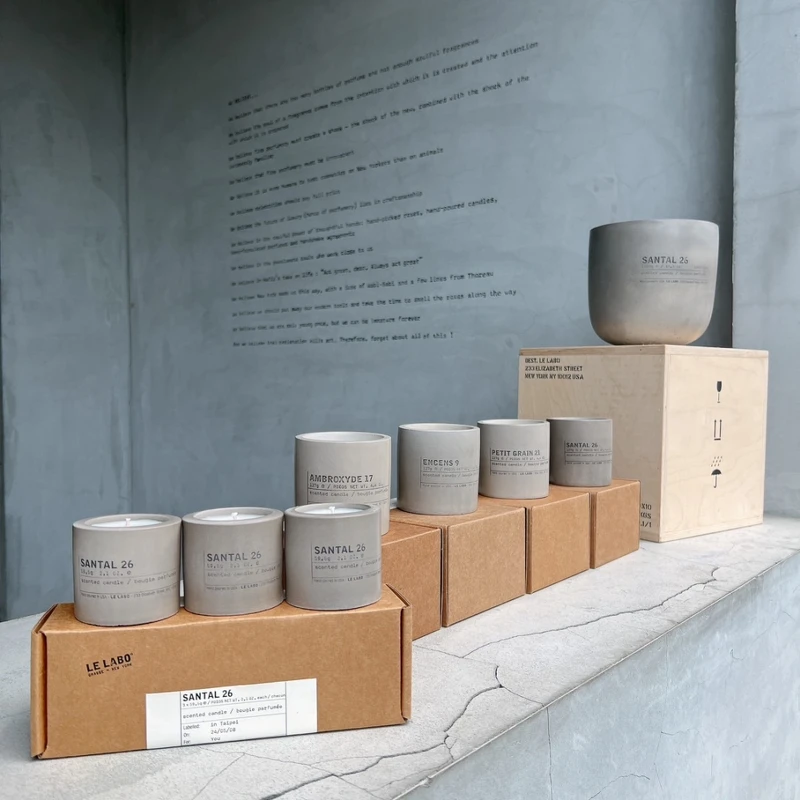 Le Labo水泥香氛蠟燭全系列。 Le Labo水泥香氛蠟燭全系列。