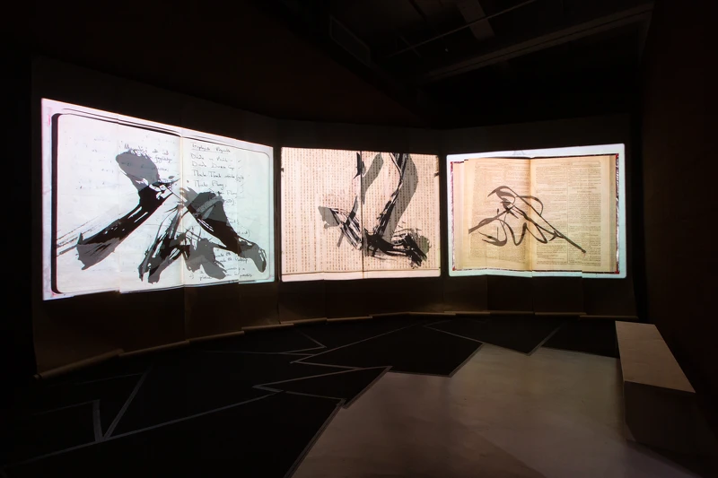 《樣板戲札記》展場照。圖片提供：臺北市立美術館。