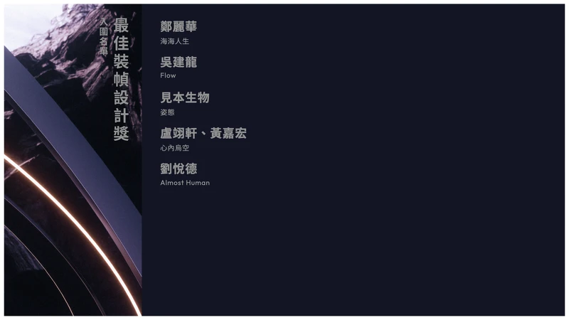 2024金曲獎入圍名單：最佳裝幀設計獎