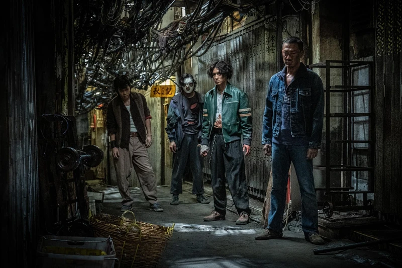 《九龍城寨之圍城》的城寨4少林峯（右起）、劉俊謙、張文傑、胡子彤。