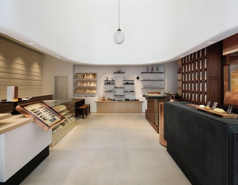 當代摩登的茶藝空間。