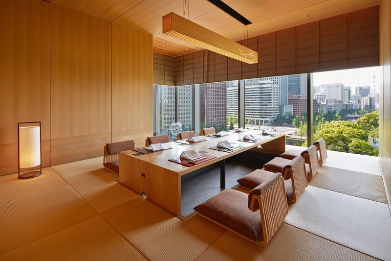 飯店內懷石料理名餐廳「和田倉（Wadakura）」。