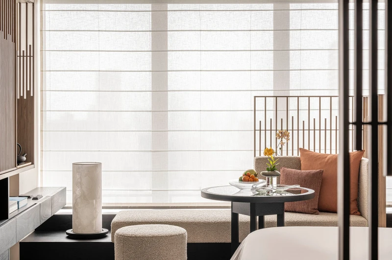 空間營造出濃厚的日式氛圍。 空間營造出濃厚的日式氛圍。