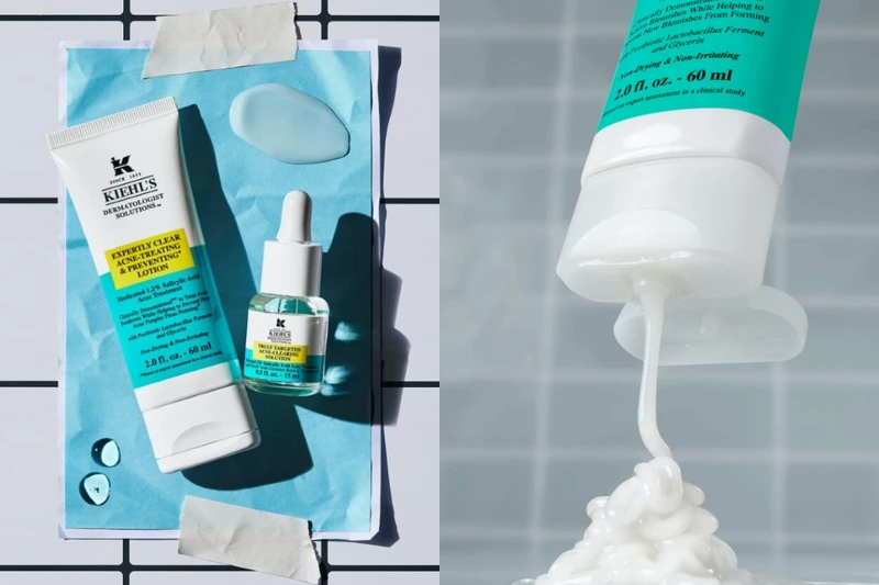 Kiehl’s契爾氏2%水楊酸涼感痘痘凝膠質地示意。