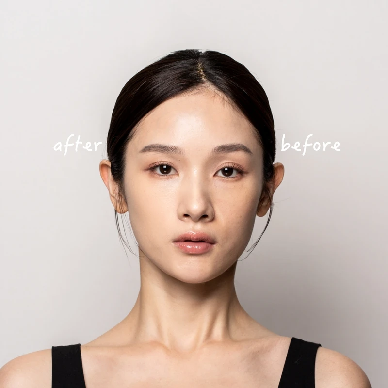 雅詩蘭黛粉持久天生美肌氣墊粉餅SPF20-25/PA+++妝容示範。