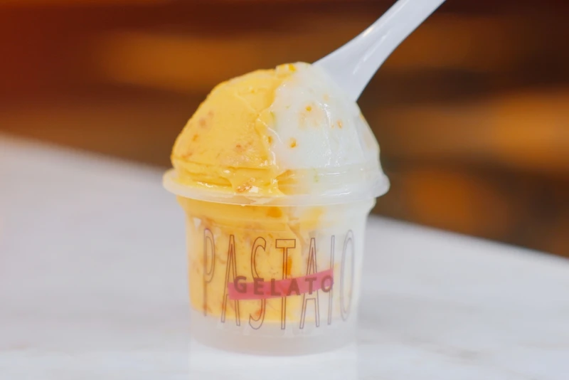 義式冰淇淋除了單吃，還能有多種吃法。