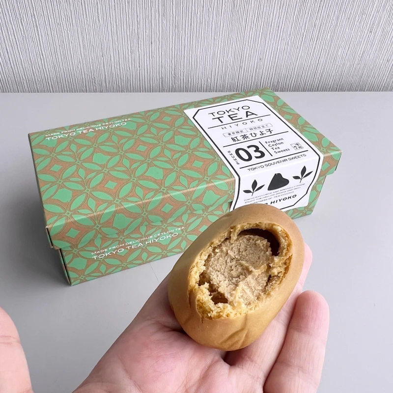 東京ひよ子本舗吉野堂小雞饅頭紅茶限定口味內餡。