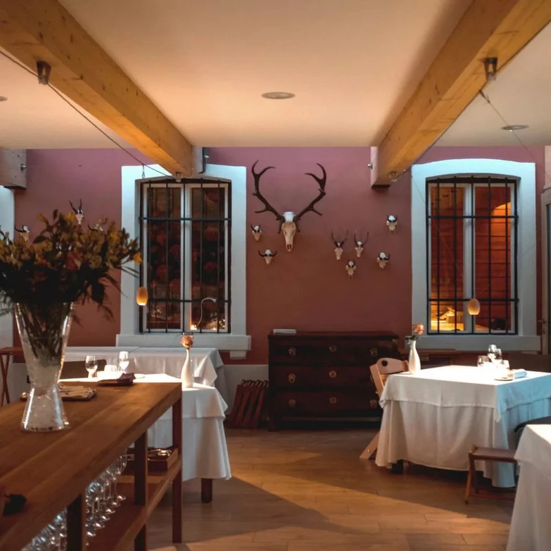 斯洛維尼亞的三星餐廳「Hiša Franko」。 斯洛維尼亞的三星餐廳「Hiša Franko」。