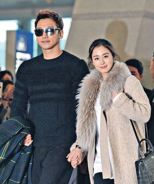 RAIN與金泰希婚後首次露面