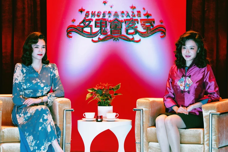 《鬼才之道》張榕容（左）在拍攝期間深受過敏所困。右為眼肉芽。