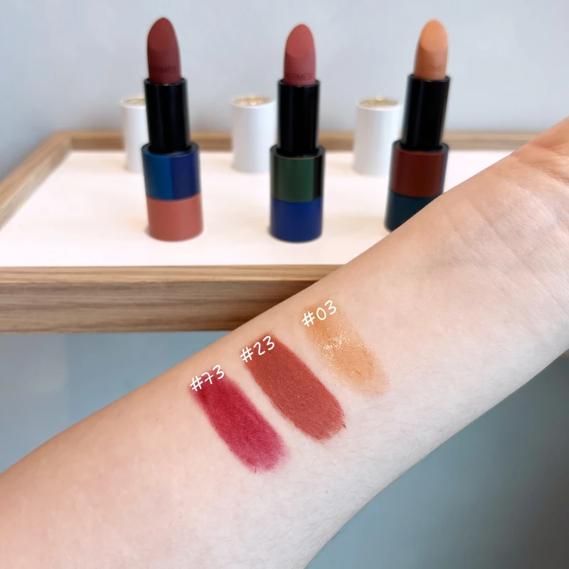 Hermès愛馬仕Rouge Hermès唇膏2024秋冬限量珍藏版(#03 Beige Glacé、#23 Beige Doblis、#73 Rouge Nappa)3.5g,NT2,570 Hermès愛馬仕Rouge Hermès唇膏2024秋冬限量珍藏版(#03 Beige Glacé、#23 Beige Doblis、#73 Rouge Nappa)3.5g,NT2,570