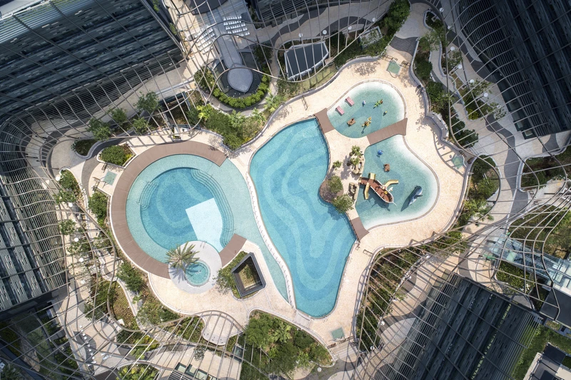 香港海洋公園萬豪酒店礁湖主題游泳池 香港海洋公園萬豪酒店礁湖主題游泳池