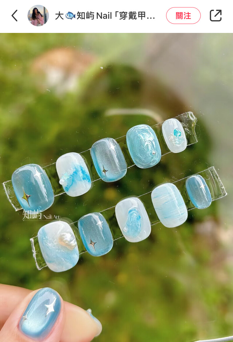 Photo/小紅書@大?知屿Nail「穿戴甲定制