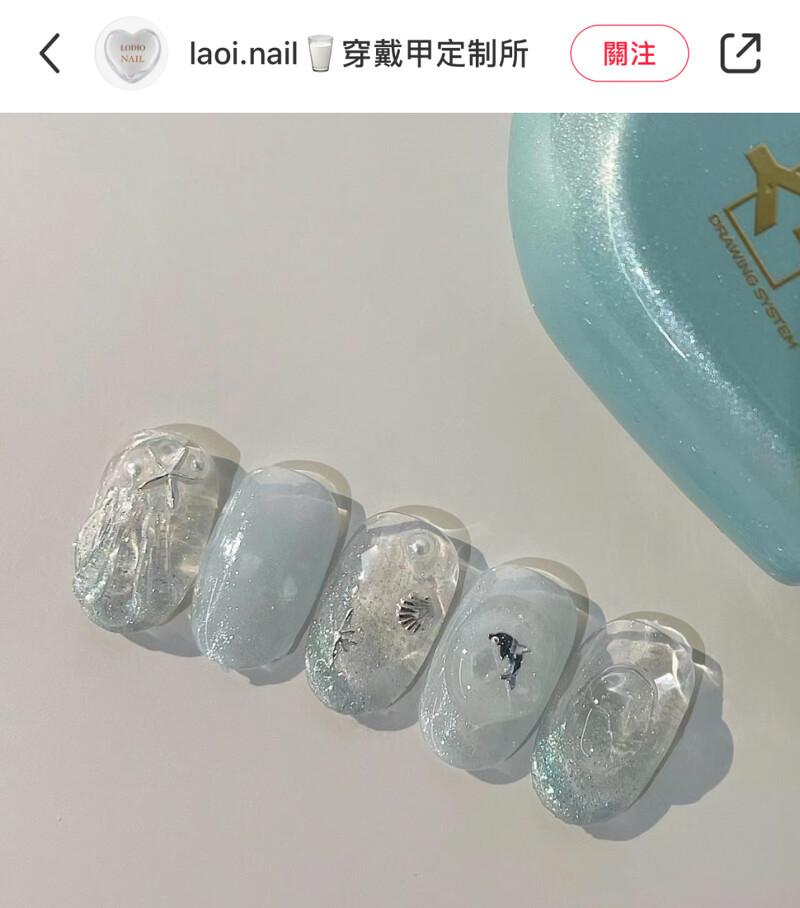 Photo/小紅書@laoi.nail?穿戴甲定制所
