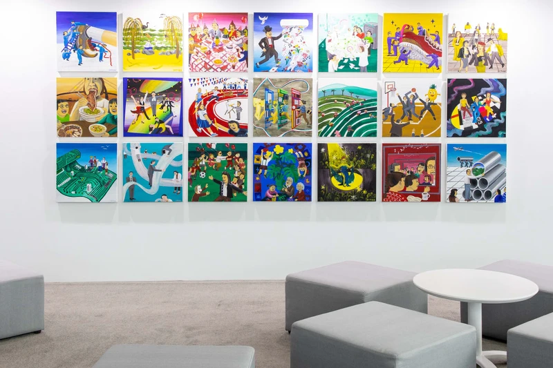 台北當代2020瑞銀典藏廳現場：黃海欣，《無題》，2019年。© Huang Hai-Hsin。攝影：Sean Wang。