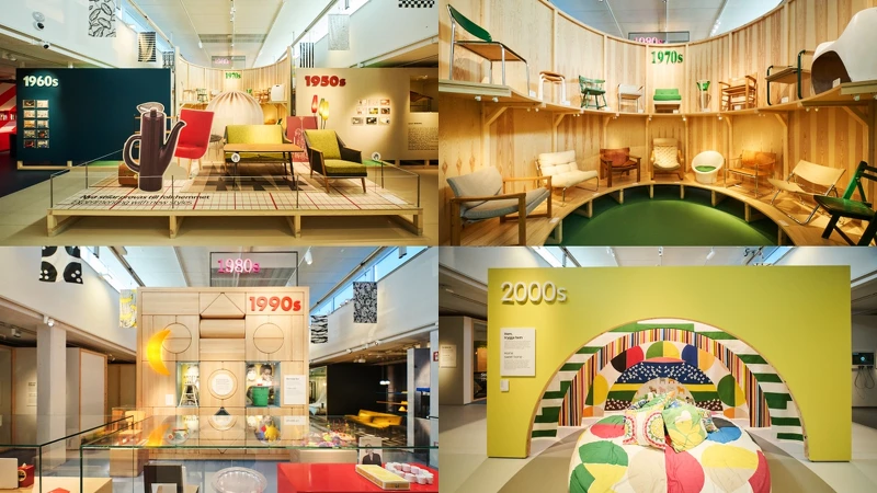 以各十年為主題佈展，居家風格演進與改變一目瞭然