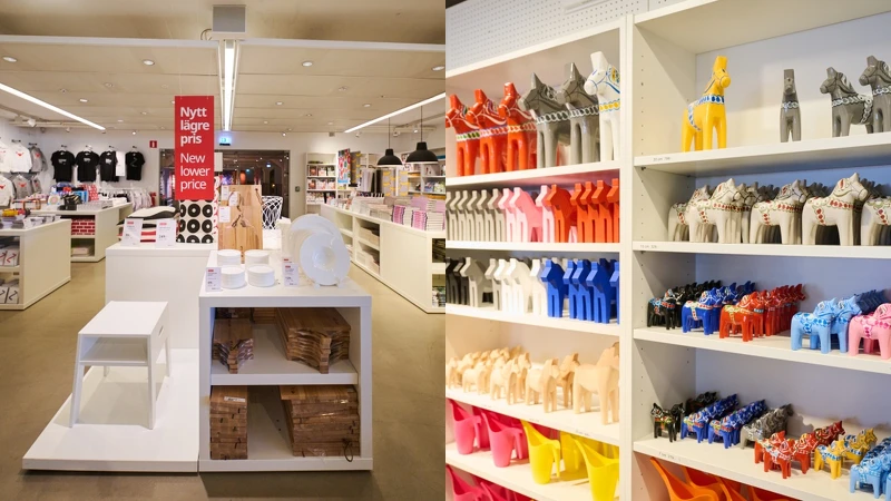 IKEA博物館1樓是商店，可以在這以低價把特色商品帶回家