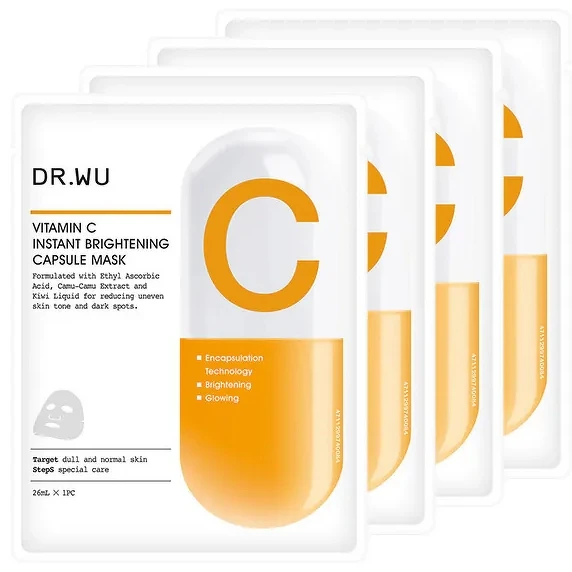 DR.WU維他命C瞬效亮白膠囊面膜4入,NT399 DR.WU維他命C瞬效亮白膠囊面膜4入,NT399